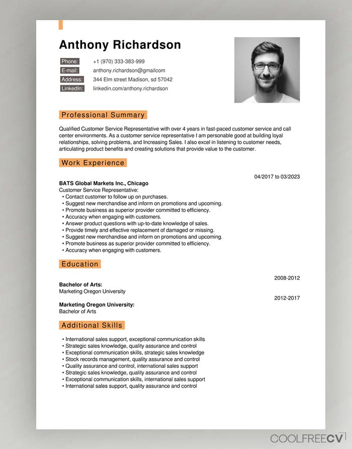 resume builder online free download