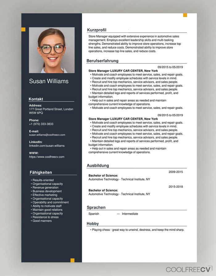 switzerland-swiss-german-cv-resume-template